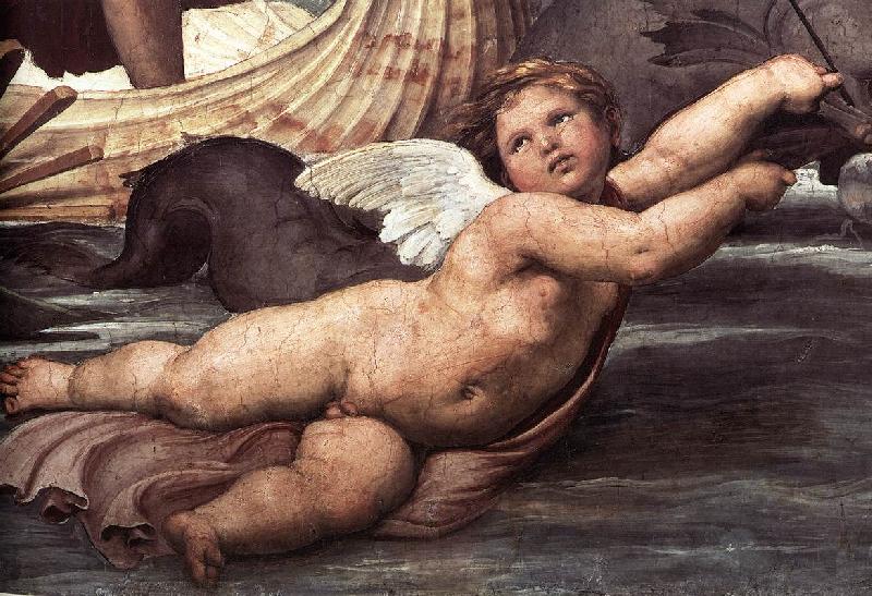 RAFFAELLO Sanzio The Triumph of Galatea (detail)